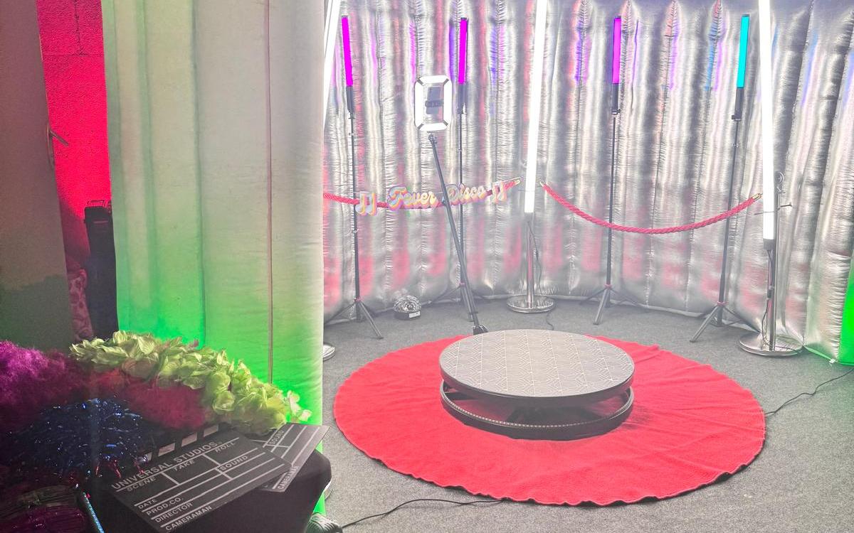 Kompletne stanowisko wideobudki 360 z oświetleniem LED
