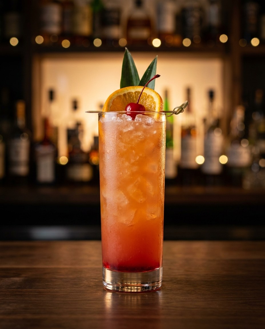 Bahama Mama — koktajl z karty mobilnego drink baru JustFlash