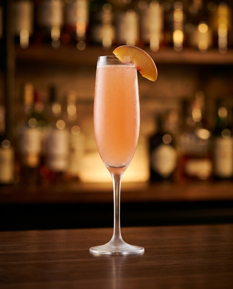 Bellini — koktajl z karty mobilnego drink baru JustFlash