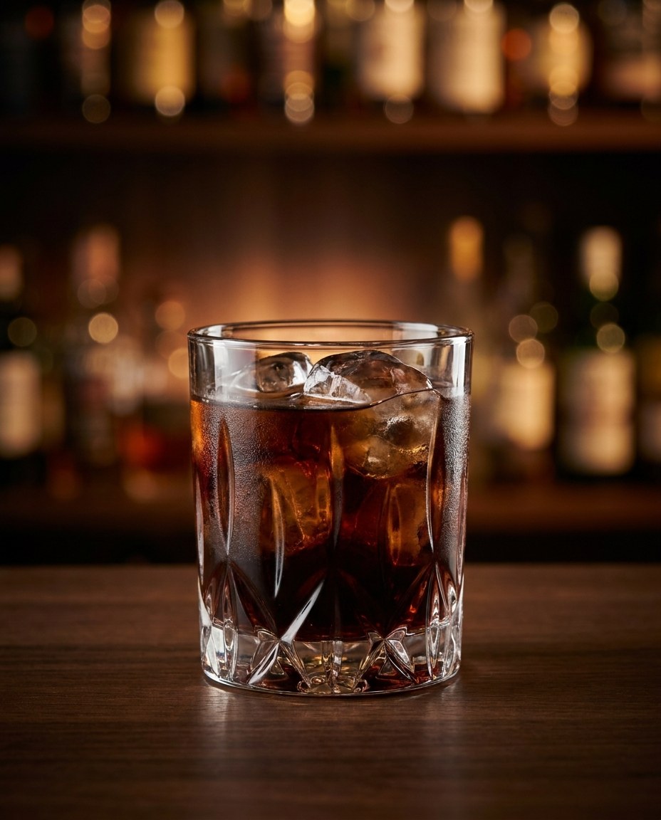 Black Russian — koktajl z karty mobilnego drink baru JustFlash