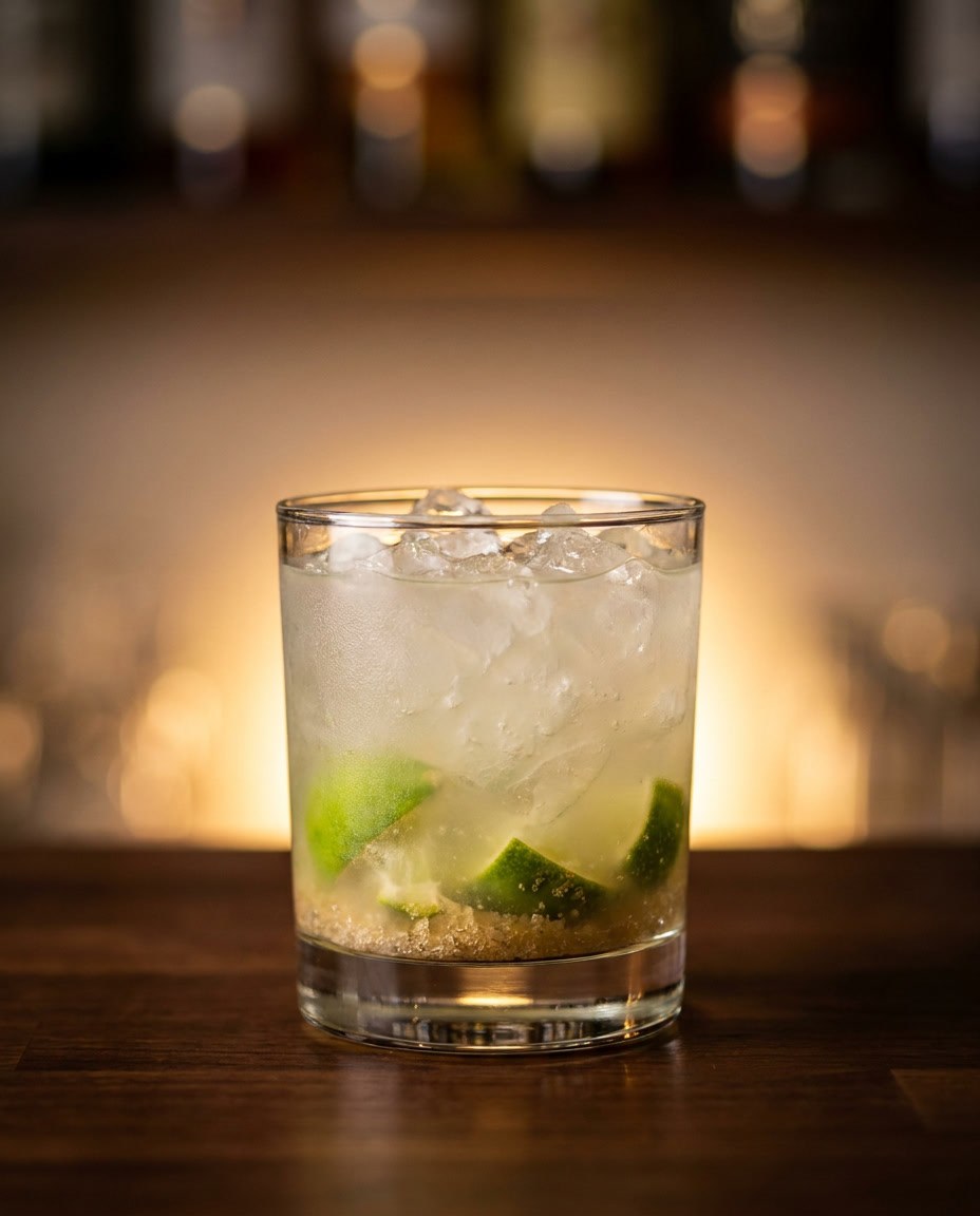 Caipiroska — koktajl z karty mobilnego drink baru JustFlash