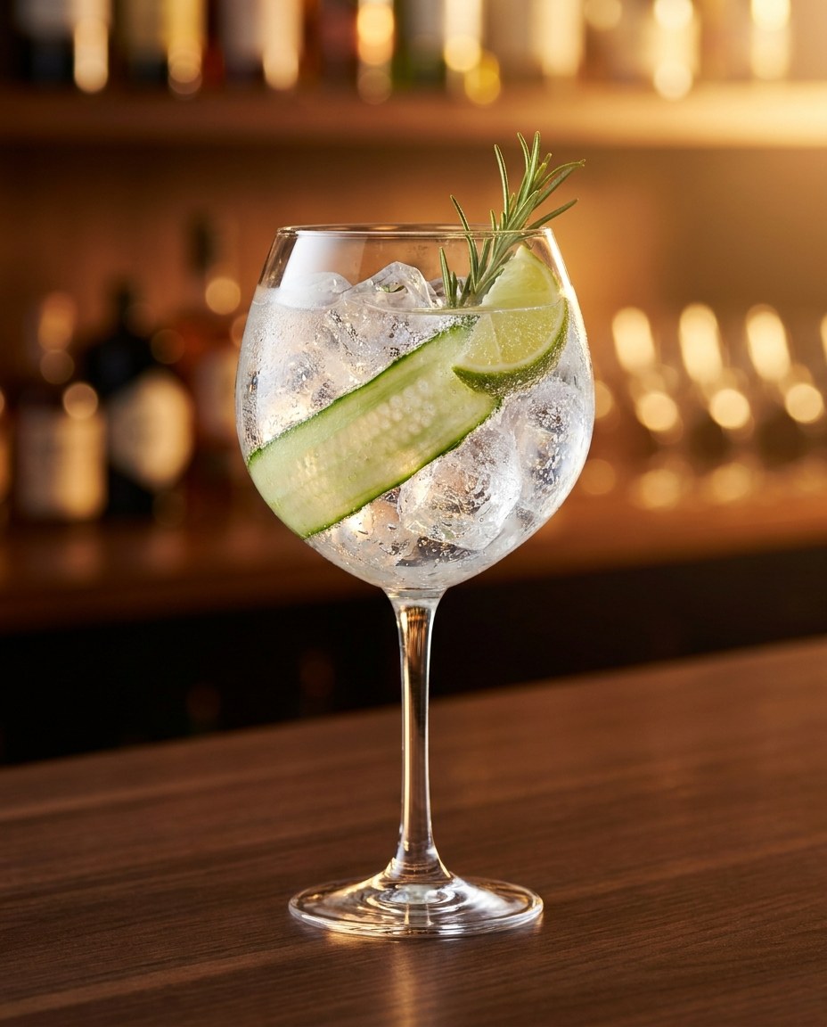 Gin & Tonic — koktajl z karty mobilnego drink baru JustFlash