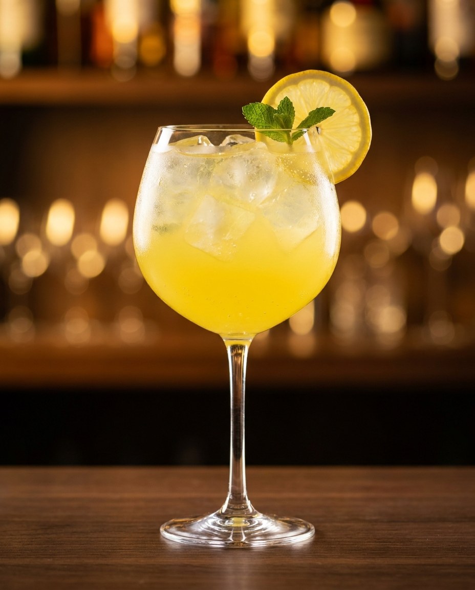 Limoncello Spritz — koktajl z karty mobilnego drink baru JustFlash