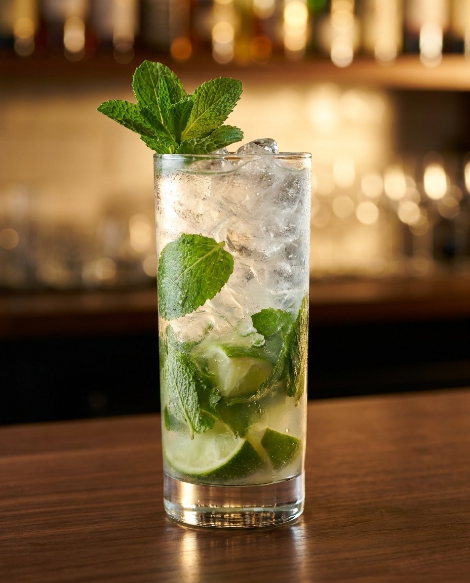 Virgin Mojito — koktajl z karty mobilnego drink baru JustFlash